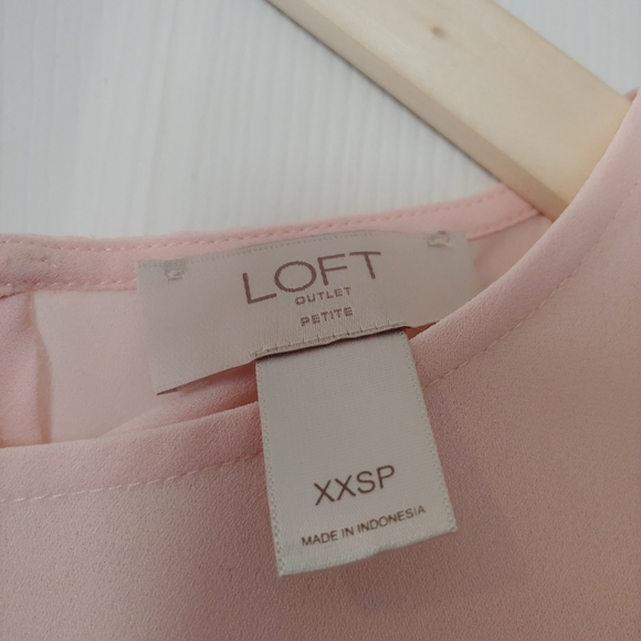 Loft Outlet Soft Pink blouse XXSP - Picture 2 of 3